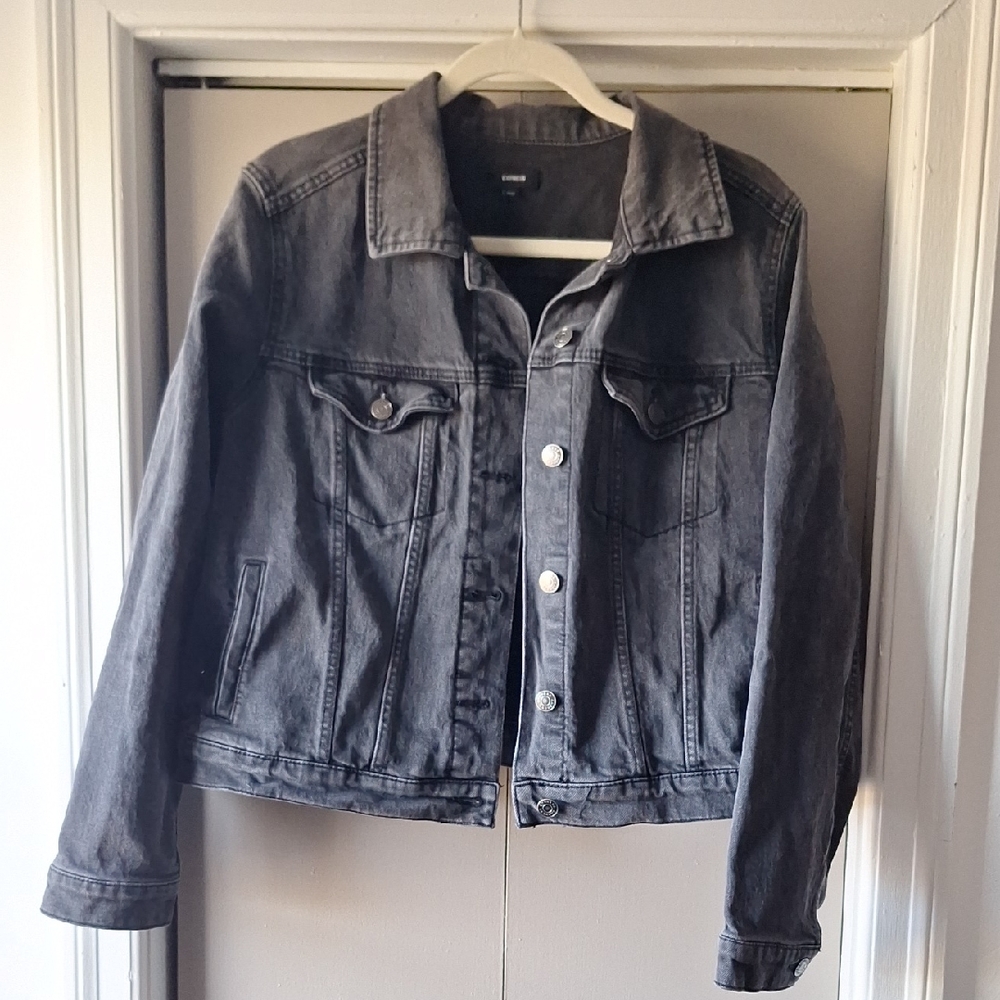 Express Charcoal Denim Jacket